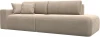 121339L Диван прямой Лига-036 НПБ Модерн подлокотник слева (Бежевый/Велюр) Лига Диванов арт.121339L