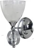 PARMA AP1 Бра Crystal Lux Parma, 1 плафон, хром с прозрачным и белым