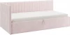170631.2172 Кровать с подъемным механизмом Твикс (Тахта) 90х200 см Mebelson (ДСП,Велюр/Розовый) арт.170631,2172