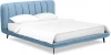 583432 Кровать Amsterdam 1800 ОГОГО (арт.583432), (Велюр/Голубой)