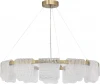 SL6021.203.66 Подвесной сетильник ST Luce Voile SL6021.203.66 золотистый/прозрачный LED 1*66W 4000K (220V, на тросе, круглые)