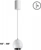 359341 Светильник подвесной Novotech Sfero 359341 белый LED 7W 3000K 760Лм 220V (на проводе, шар)