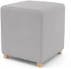221200 Пуф Arsko Мозли 1 светло-серый велюр