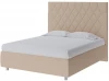1909061 PROxSON Кровать Rhomby без основания (Ткань: Рогожка Savana Camel (бежевый)) 160x190