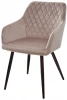 UDC8266G06214 Стул BRANDY серый, велюр G062-14