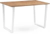 489651 Стол Notta Лота Лофт 140 25 мм белый матовый / дуб вотан 489651