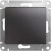 GSL001361 Выключатель встраиваемый одноклавишный с подсветкой (графит) Systeme Electric Glossa GSL001361