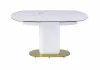 MC22122DTcasa Стол обеденный IST-CASA раскладной Атриум MC22122DT, 140(200)х100х77 см, белый мрамор