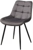 628M04283 Стул MIAMI G062-40 серый, велюр / черный каркас M-City 628M04283
