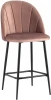 УТ000034606 Стул полубарный велюр пыльно-розовый Stool Group Логан УТ000034606