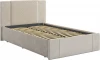 ZO.KM1.2-24.2081 Кровать с основанием Хлоя 120х200 см Mebelson (ДСП,Ткань/Кремовый) арт.ZO.KM1.2-24.2081