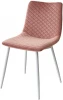 628M03608 Обеденный стул M-City TINTIN BLUVEL-52 PINK / белый каркас
