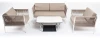 KASS2C2T-4-SET biege "Касабланка" лаунж-зона плетеная из роупа 4-местная, цвет серо-коричневый 4SIS арт.УТ-00007280