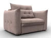 137000 Кресло Лига-100 НПБ (ДСП,Фанера,Велюр/Бежевый) Лига Диванов 137000