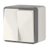 W5020203 Выключатель двухклавишный влагозащищенный Gallant (слоновая кость) W5020203 (a051544)