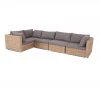 YH-C1033W-SET TW Трансформирующийся диван из искусственного ротанга (гиацинт), цвет соломенный 4SIS Лунго YH-C1033W-SET TW