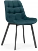 527311 Стул Notta на металлокаркасе Челси морская волна / черный 527311