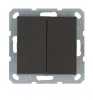 G3022Z Выключатель двухклавишный проходной (мокко) Jasmart G-Classic G3022Z