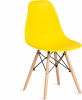 21376 Стул CINDY (EAMES) (mod. 1801) / 1 шт. в упаковке (Дерево бук,Металл,Пластик /Желтый )