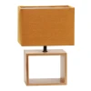 UML-B401 E27 ORANGE/WOOD Настольная лампа оранжевый Uniel UML-B401 E27 ORANGE/WOOD