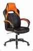 VIKING 2 AERO ORANGE Кресло игровое Zombie VIKING 2 AERO черный/оранжевый текстиль/эко.кожа крестовина пластик