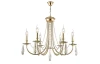 VICTORIA SP6 GOLD/AMBER Подвесная люстра Crystal Lux Victoria SP6 GOLD/AMBER
