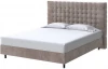 2027085 PROxSON Кровать Tallinn Boxspring Standart (Ткань: Велюр Лофти Кофейный) 160x200