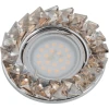 DLS-P116 GU5.3 CHROME/COGNAC Встраиваемый точечный светильник Fametto Peonia DLS-P116 GU5.3 CHROME/COGNAC