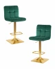 LM-5016-N_G-M_V-MJ9-88 Набор 2 шт стул барный DOBRIN GOLDIE (зеленый велюр (MJ9-88))