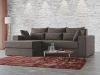 121158L Диван угловой Майами левый угол (Коричневый/Рогожка) Лига Диванов арт.121158L