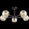 IL9474-5CSQ-79 BK AB Потолочная люстра на штанге ILLUMICO IL9474-5CSQ-79 BK AB