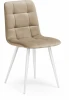 538208 Обеденный стул Notta Чилли К бежевый velutto 05 / белый (Велюр) арт.538208