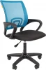CHAIRMAN 696 LT Компьютерное кресло CHAIRMAN 696 LT (Пластик,Ткань,Сетка/Голубой)