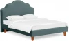 663249 Кровать Queen II Victoria L 1600 ОГОГО (арт.663249), (Ткань/Бирюзовый)