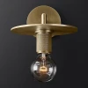 44.548 Бра Rh Utilitaire Knurled Disk Shade Sconce Brass ImperiumLoft 44,548 (123282-22)