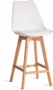 24392 Стул барный TULIP BAR (mod. C1014H-1) / 1 шт. в упаковке Tetchair (Пластик,Дерево/Белый) арт. 24392