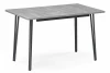 506944 Стол раскладной Woodville Денвер Лофт 120 25 мм бетон / черный матовый 506944