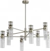 8277/8 Потолочная люстра на штанге Lumion Denver 8277/8 сатин никель/прозрачный, металл/стекло Е14 8*40W 220V