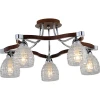 415-05-13 chrome + walnut Потолочная люстра N-Light 415 415-05-13 chrome + walnut