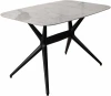 FA Nero Statuario 80х120 Стол обеденный обеденный JET CERAMIC прямоугольный 120*80 (Термопластичный полимер, Черный) FA Nero Statuario 80х120