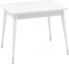 УТ000036217 Стол обеденный раскладной 90-120*70 белый глянцевый Stool Group Сидней УТ000036217
