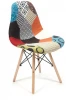 10707 Стул CINDY SOFT (EAMES) (mod. 023) мультицвет (дерево береза/металл/мягкое сиденье/ткань)