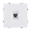 EC-017WH Розетка Ethernet RJ45 белый матовый Kollinger Eclipse EC-017WH