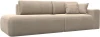 121339 Диван прямой Лига-036 НПБ Модерн подлокотник справа (Бежевый/Велюр) Лига Диванов арт.121339