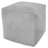 3913201 Пуфик Dreambag Куб Серый Микровельвет (Классический) 3913201