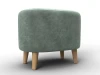 132497 Пуф 003 (ДСП,Фанера/Дерево/Велюр/Зеленый) Лига Диванов 132497