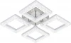 10287/4LED Потолочная люстра светодиодная Escada Aquarius 10287/4LED 62Вт, с ПДУ, металл/акрил, хром/белый/прозрачный (220V)