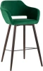 УТ000025184 Стул барный Stool Group Саймон велюр темно-зеленый УТ000025184