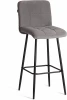 24910 Барный стул Medeo/Медео Tetchair (Металл,Велюр/Серый) арт.24910