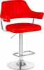 5019-LM CHARLY,  цвет сиденья красный, цвет основания хром Стул барный CHARLY (красный)